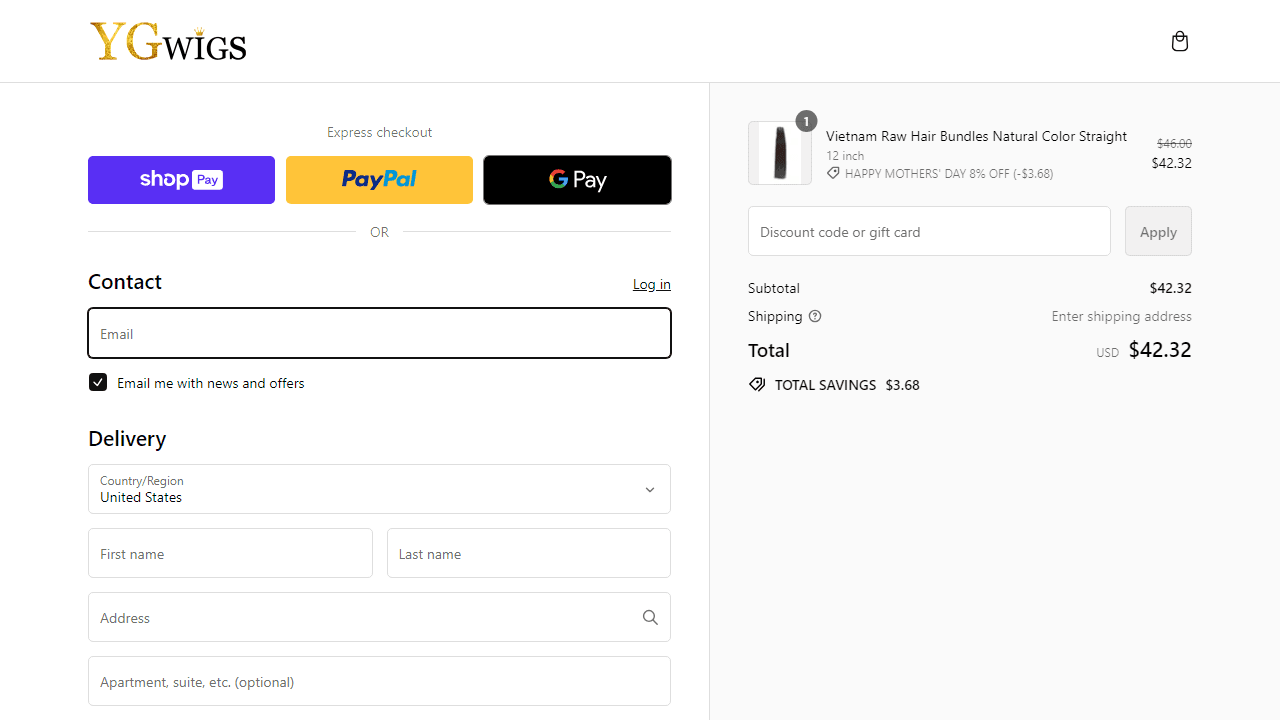 How to apply Ygwigs coupon code